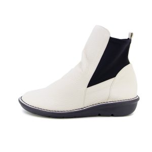 Yuika Off White Soft Walking Mid Boots